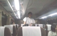 バスの中で